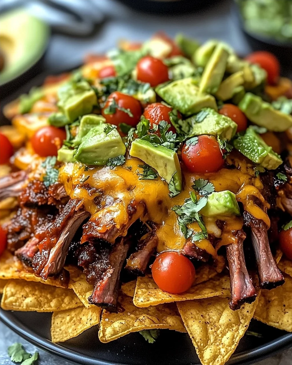 BBQ-Rippchen-Nachos für den perfekten Genuss