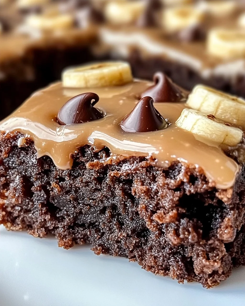 Bananenbrot Brownies für schokoladige Glücksmomente
