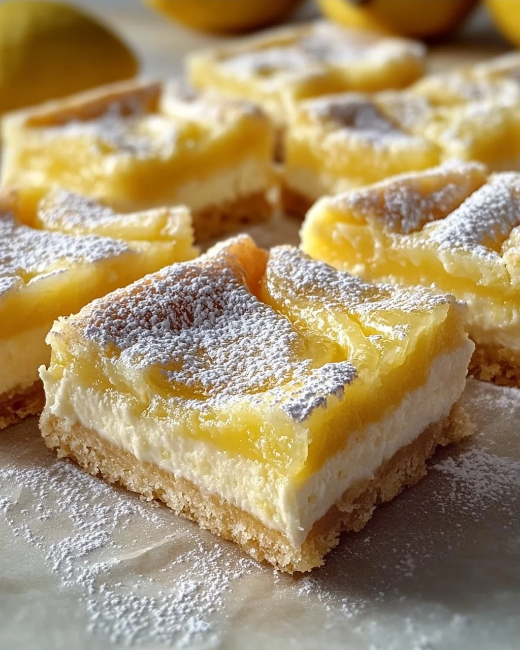 Best Cream Cheese Swirl Lemon Bars - Tangy & Sweet Treat