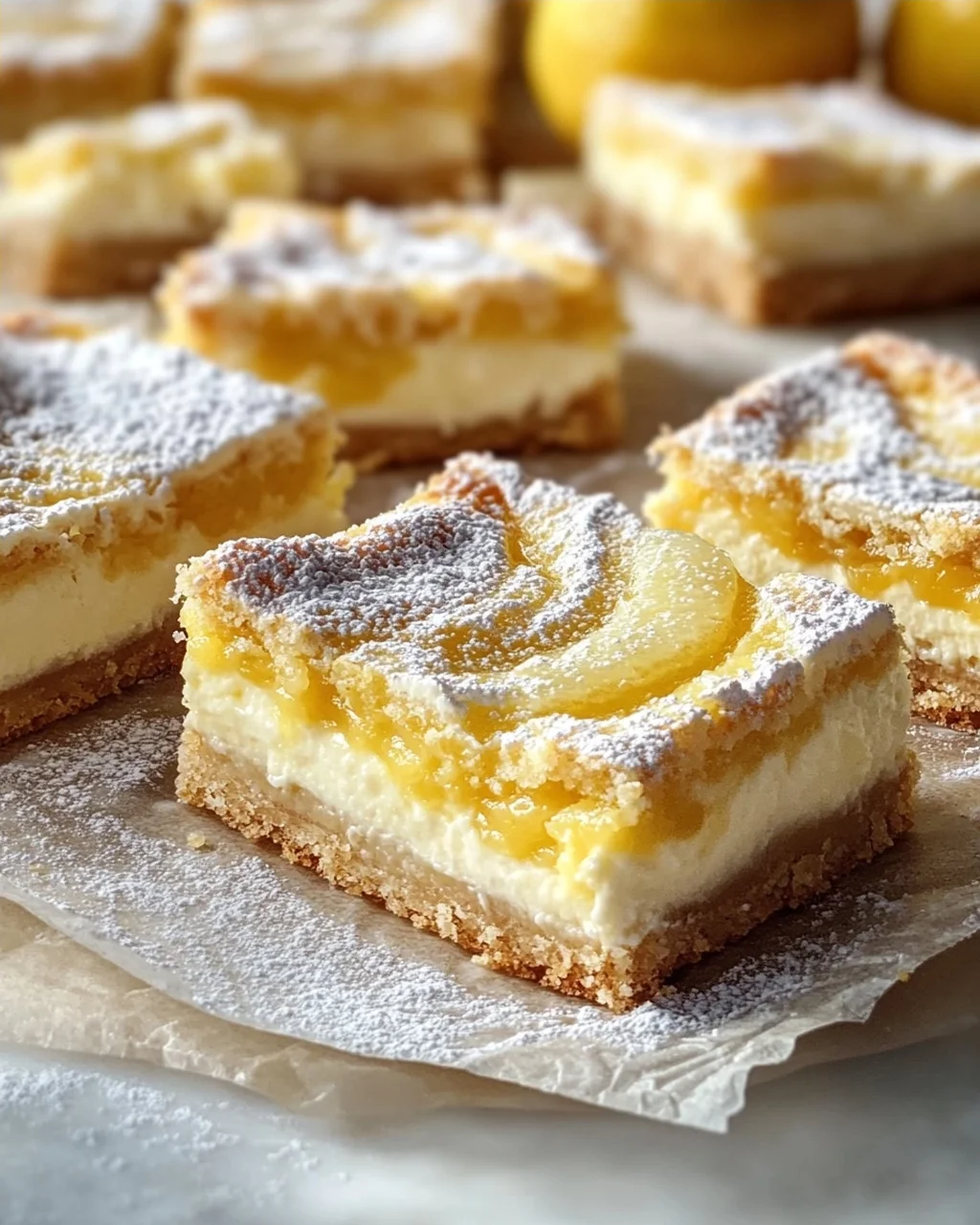 Best Cream Cheese Swirl Lemon Bars - Tangy & Sweet Treat