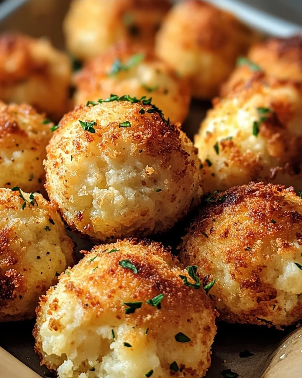 Blumenkohl-Mozzarella-Bällchen