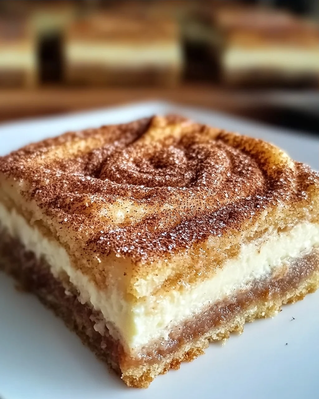 Churro Käsekuchen Riegel für köstliche Momente