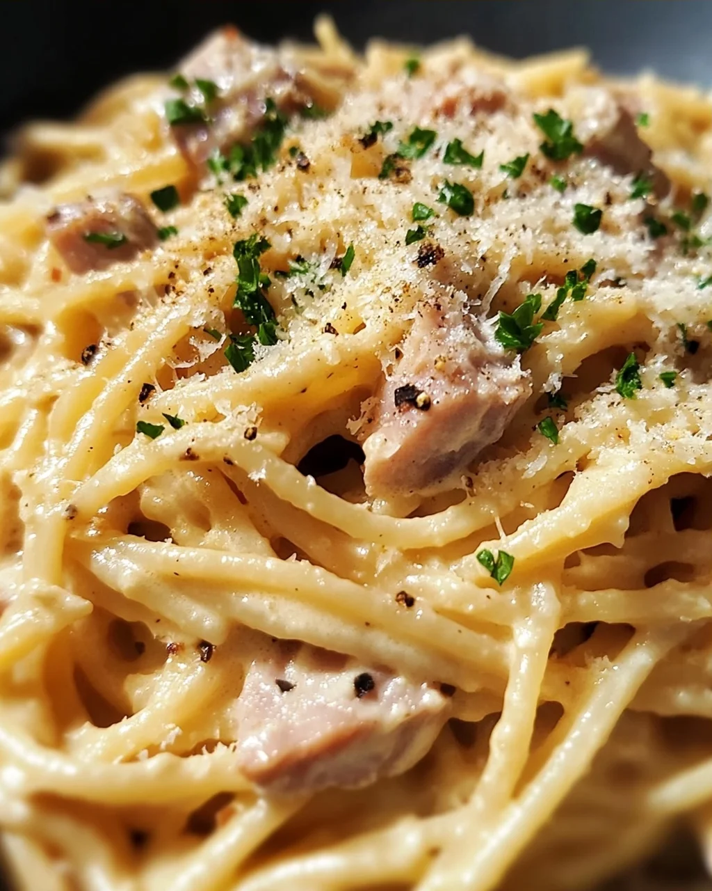 Cremige One Pot Pasta mit Thunfisch