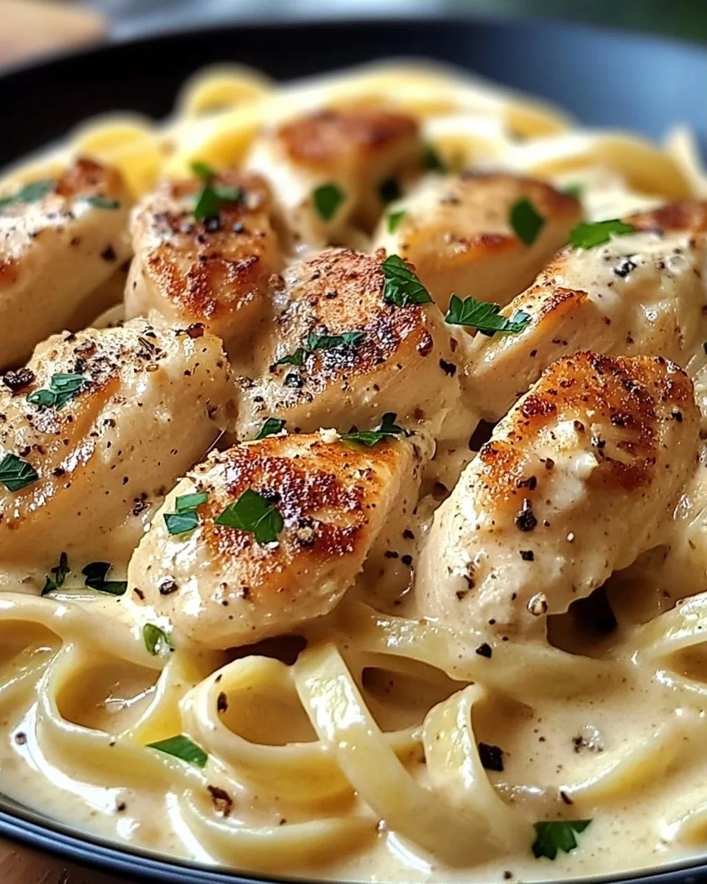 Cremige italienische Hühnchen-Pasta für jeden Abend