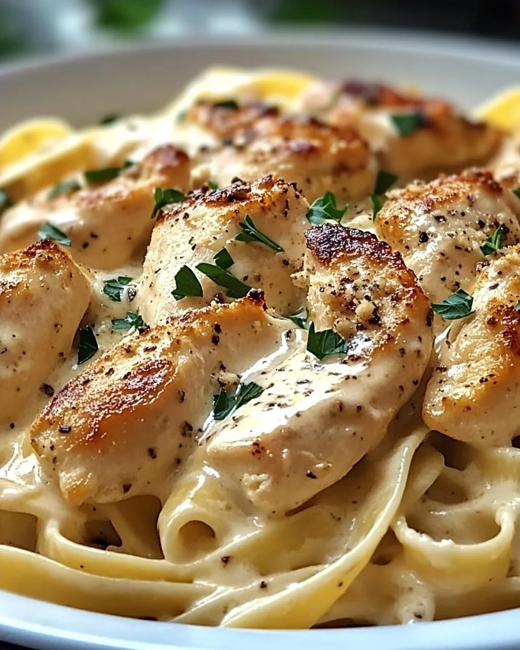 Cremige italienische Hühnchen-Pasta für jeden Abend