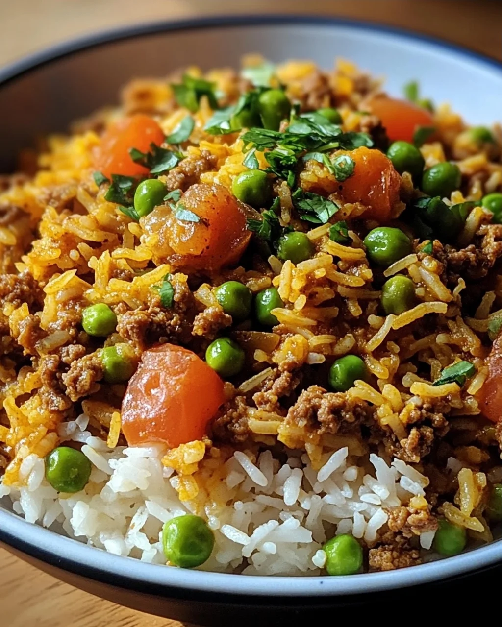 Curryreis mit Hackfleisch