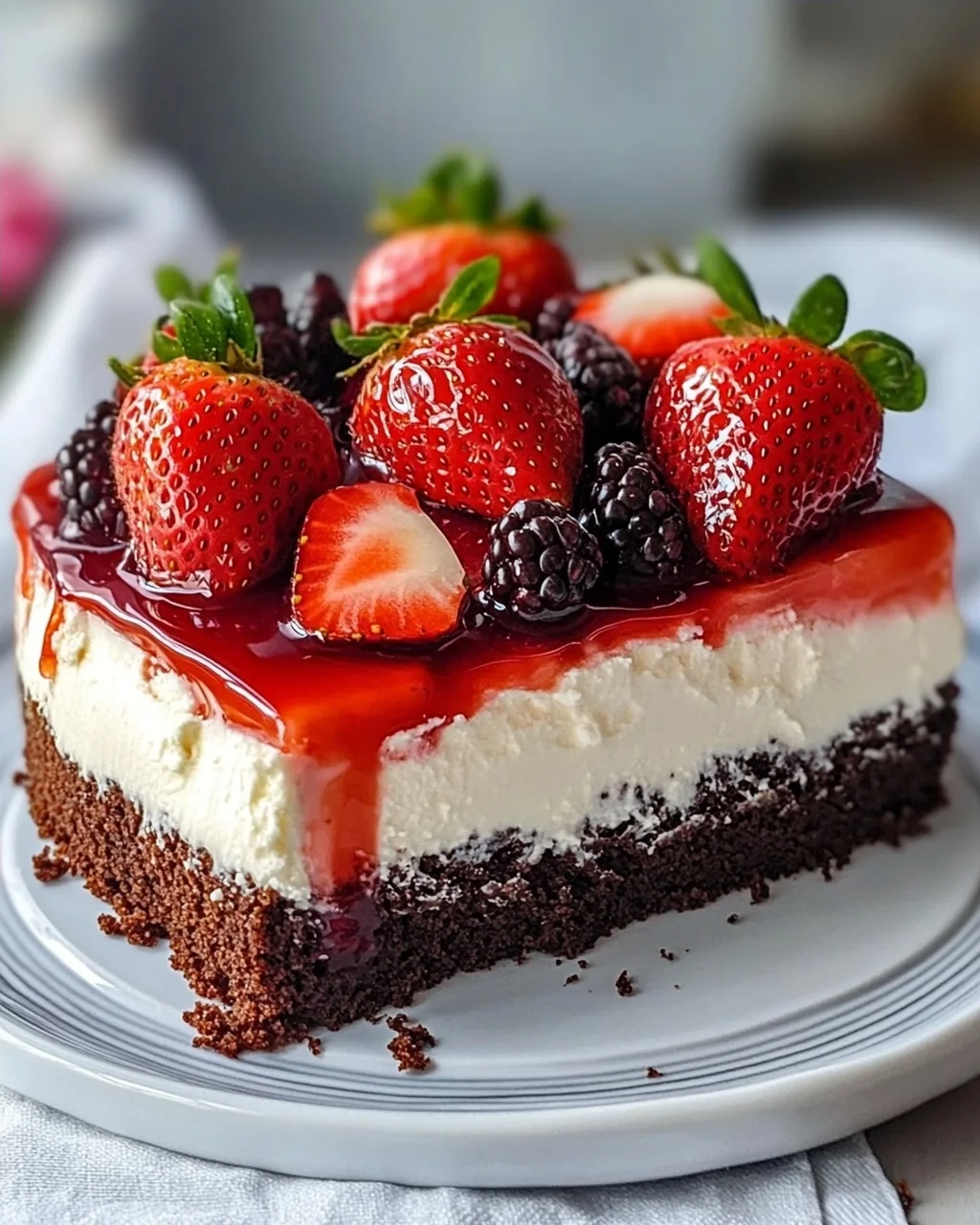 Erdbeerkuchen mit Mascarpone