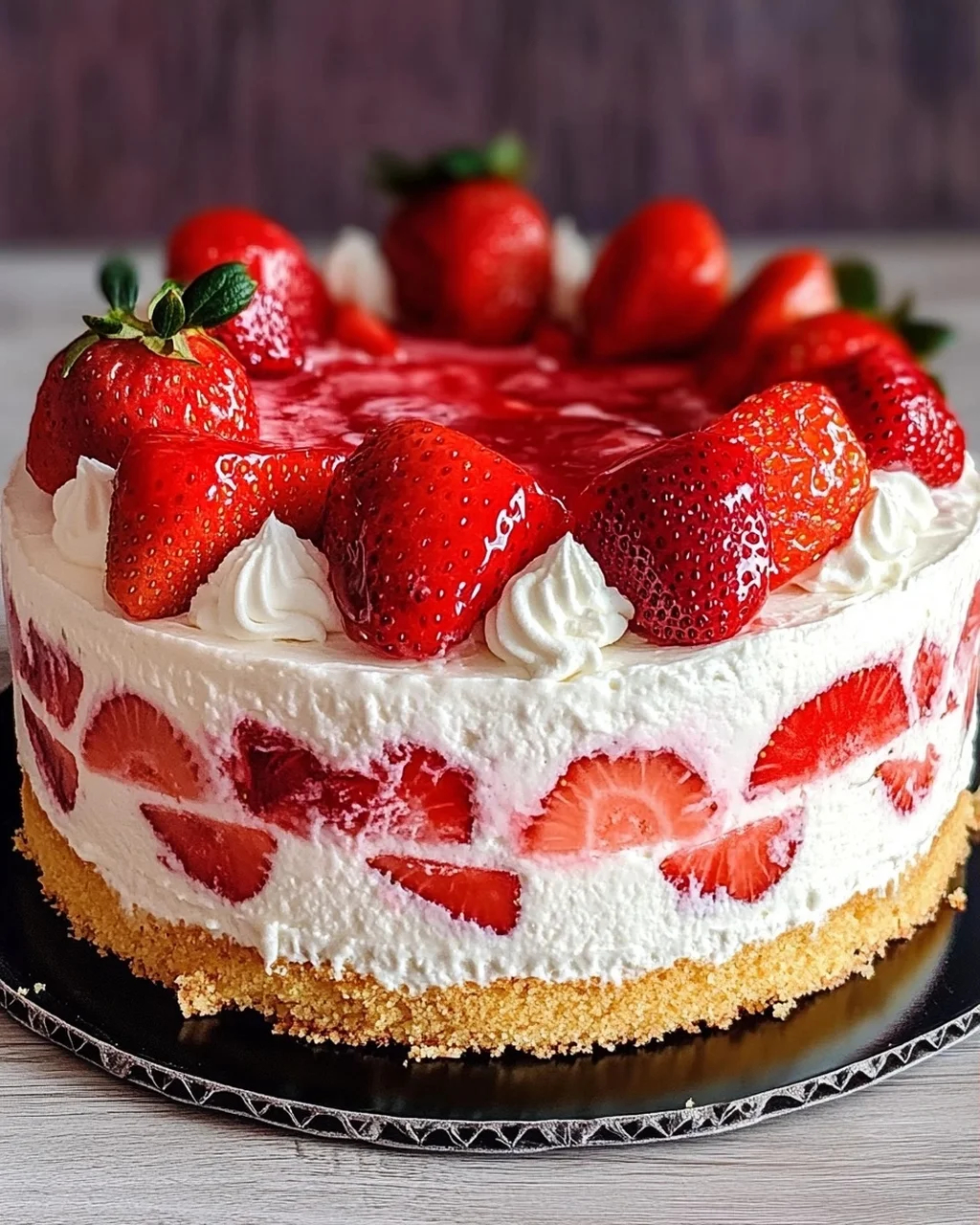 Erdbeertorte mit Joghurtcreme