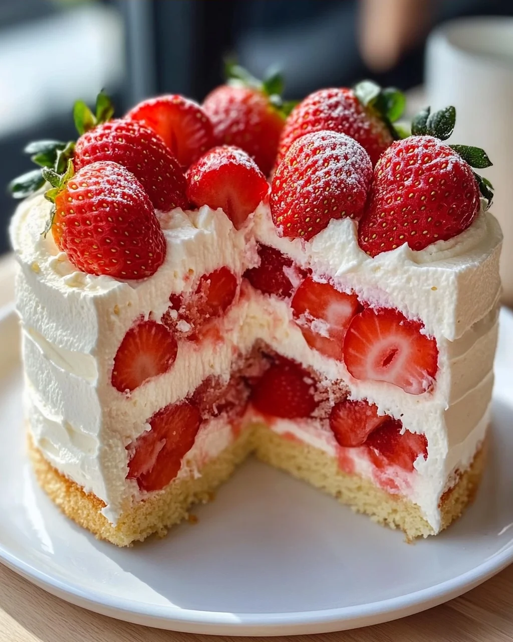 Erdbeertorte ohne Gelatine