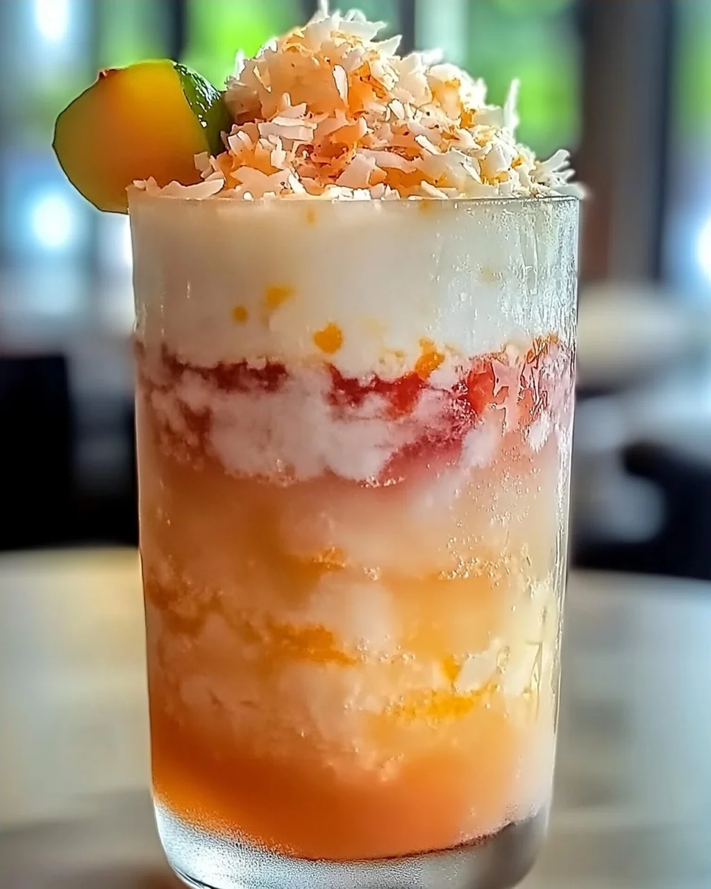 Erfrischender Kokosnuss Lychee Eistee in 5 Minuten