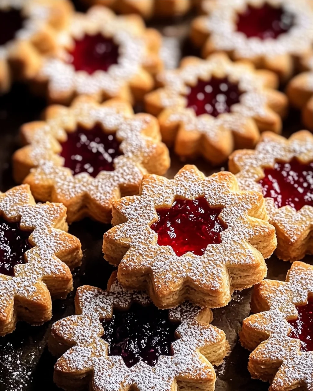 Feine Linzer-Plätzchen mit Marmelade