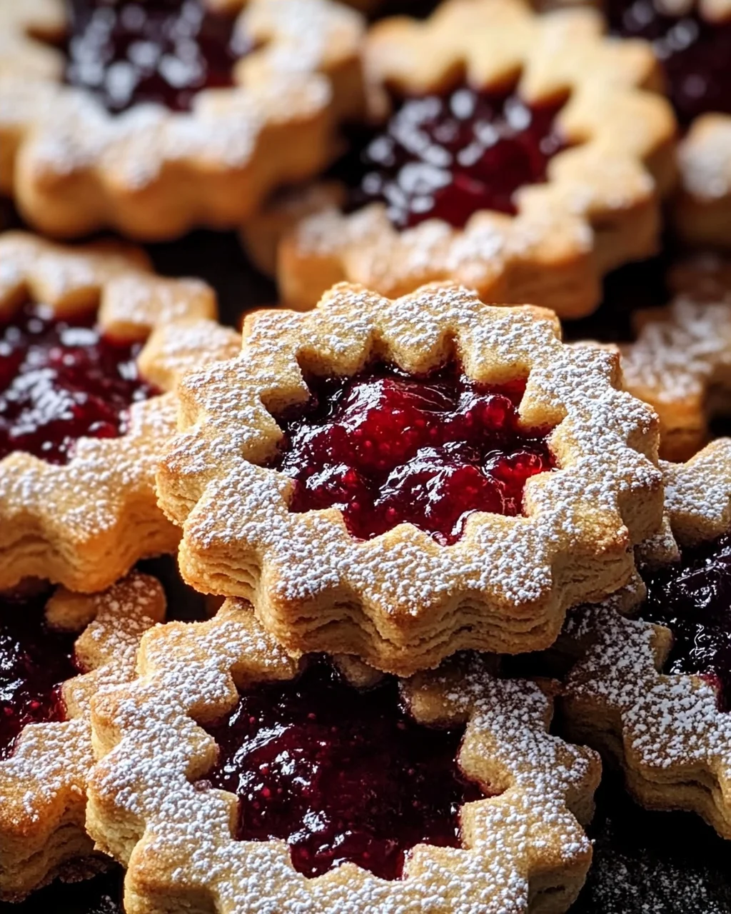 Feine Linzer-Plätzchen mit Marmelade