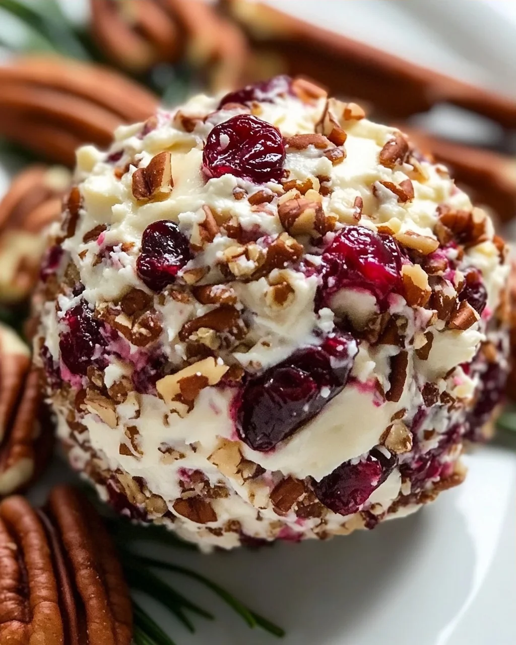 Festlicher Cranberry-Pecan Käsebällchen Genuss für Feste