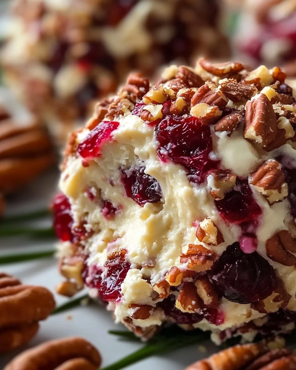 Festlicher Cranberry-Pecan Käsebällchen Genuss für Feste