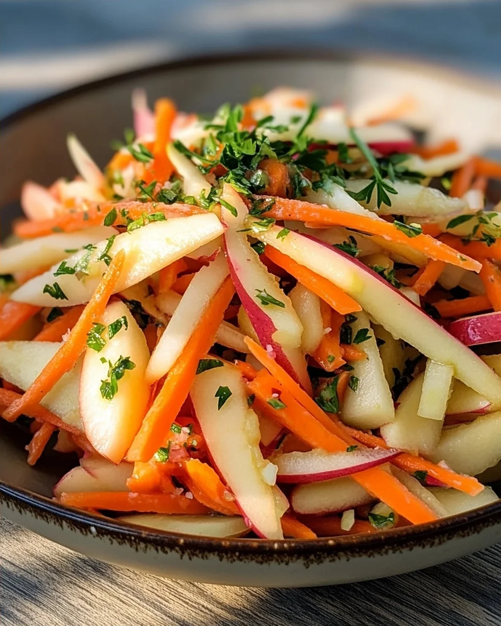 Frischer Kohlrabi-Karotten-Apfel-Salat: Schnell, Frisch & Vitaminreich