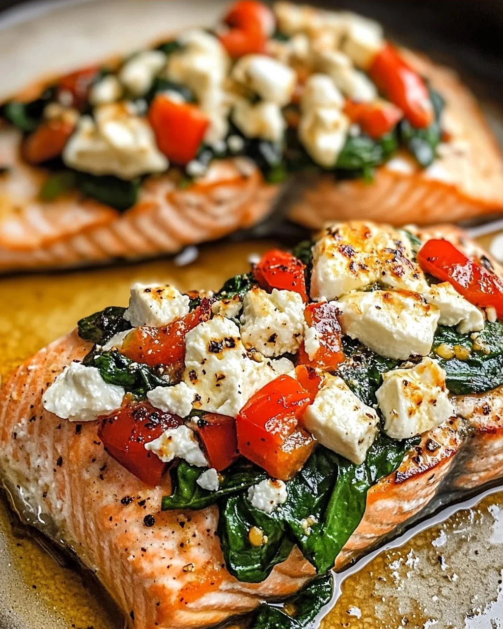 Gefüllter Lachs mit Spinat und Feta – Einfach lecker!