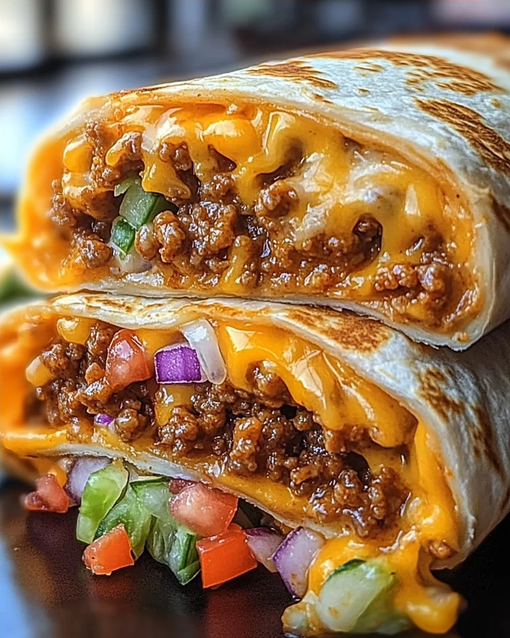 Gegrillter Käse-Burrito