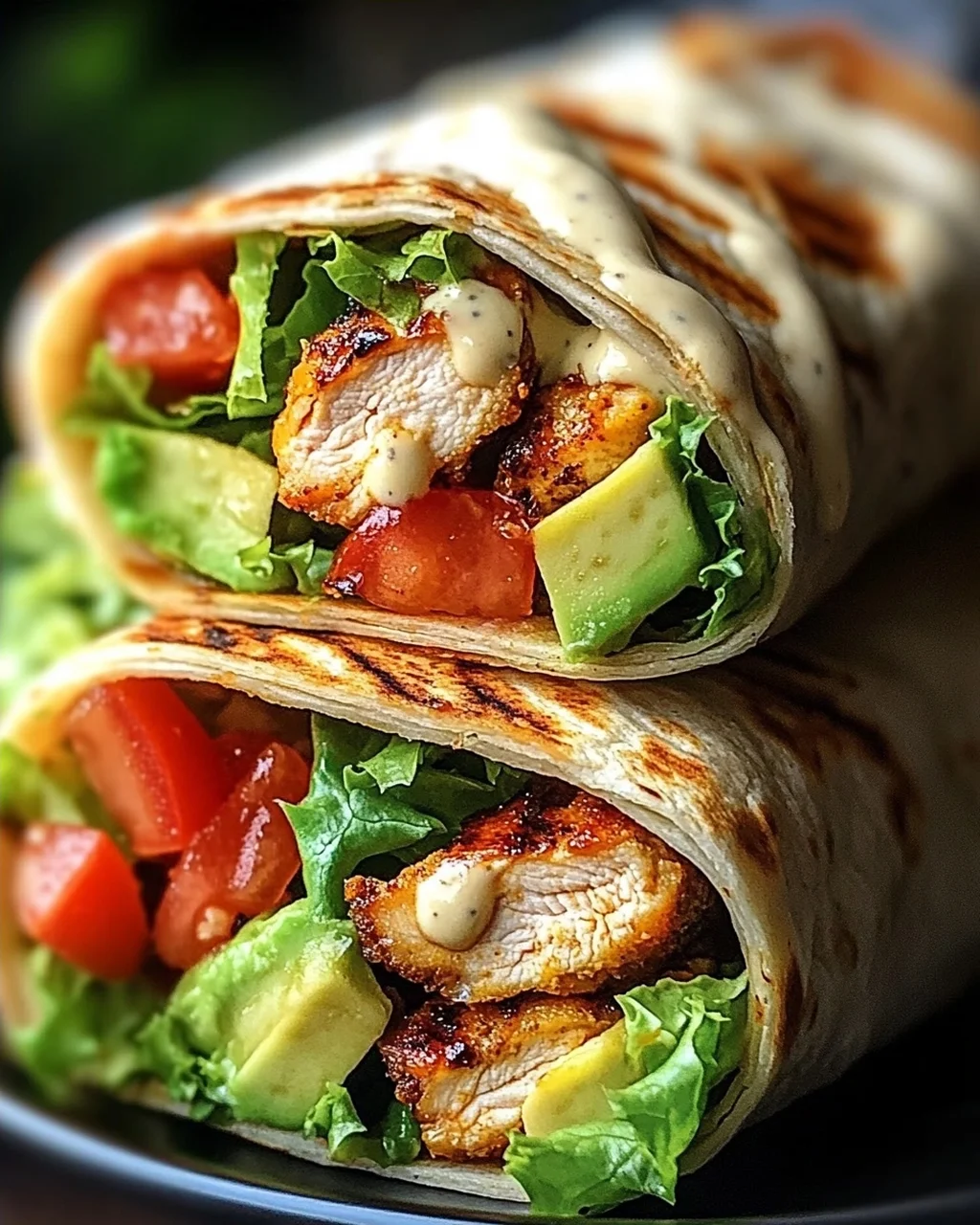 Hähnchen-Wraps mit Blitzsoße