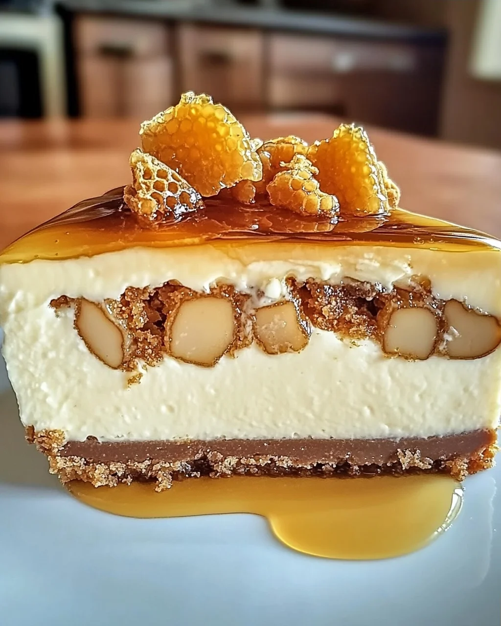 Honigwaben Käsekuchen ganz einfach zubereiten