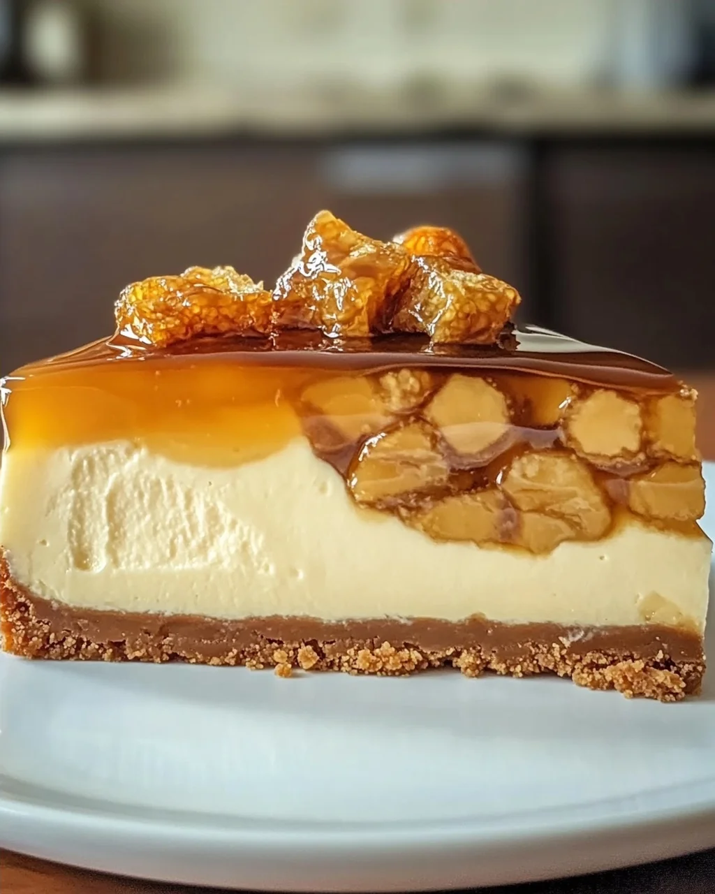 Honigwaben Käsekuchen ganz einfach zubereiten