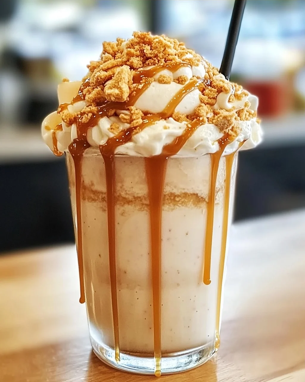 Karamell-Apfel-Pie-Milchshake für den perfekten Genuss