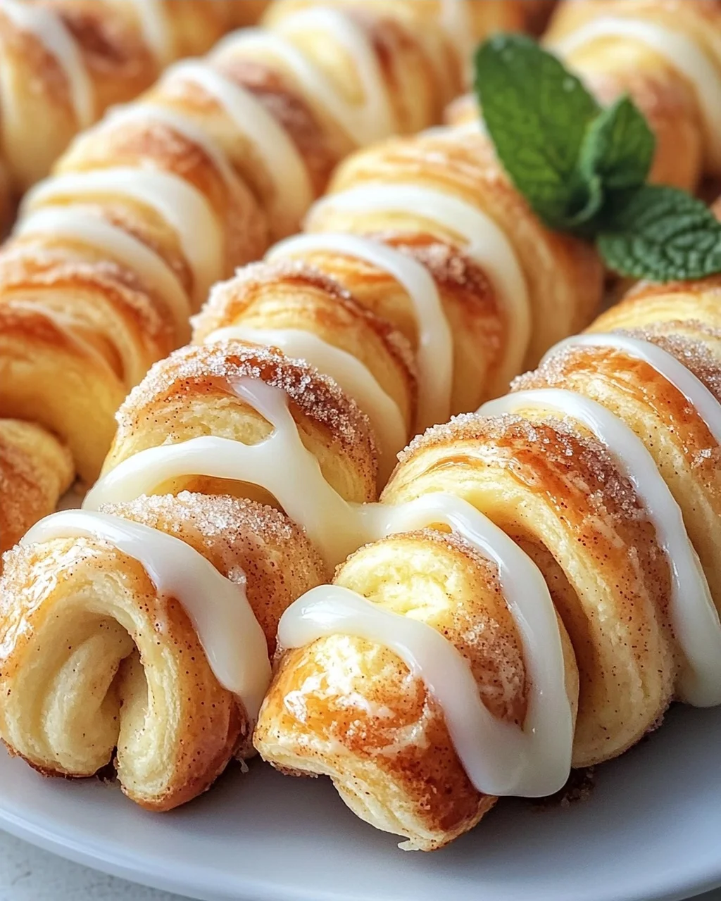 Käse-Zimt-Drehriegel mit Frischkäse-Glasur Rezept