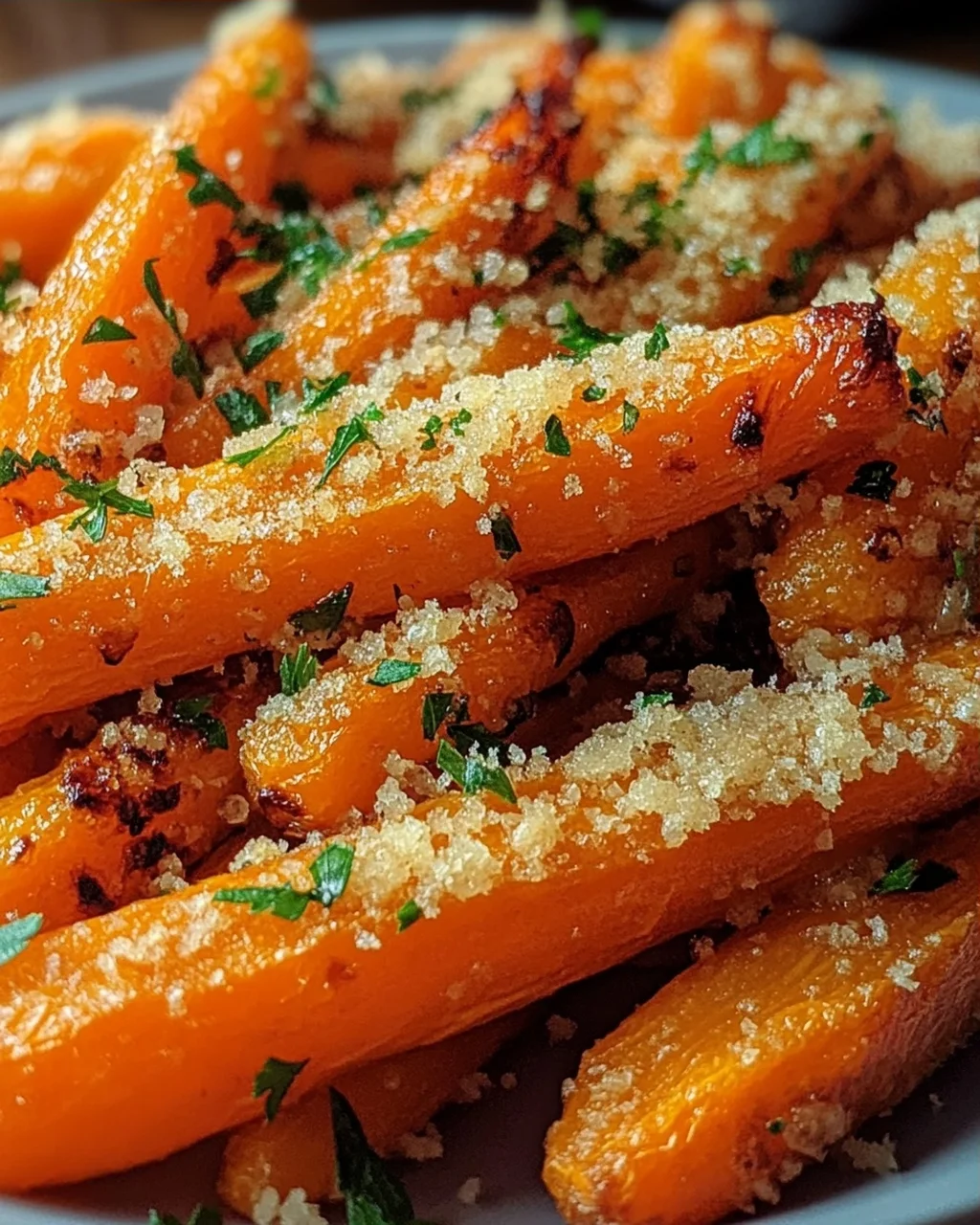 Knoblauch-Parmesan-Ofenkarotten