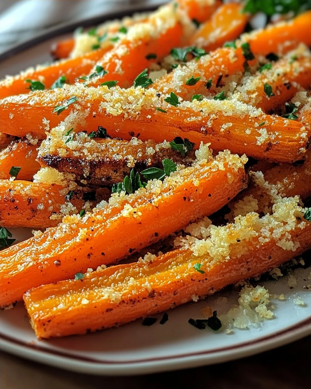 Knoblauch-Parmesan-Ofenkarotten