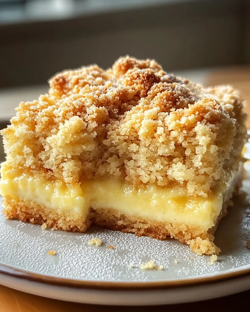 Köstlicher Streuselkuchen mit Pudding vom Blech – einfach & lecker!