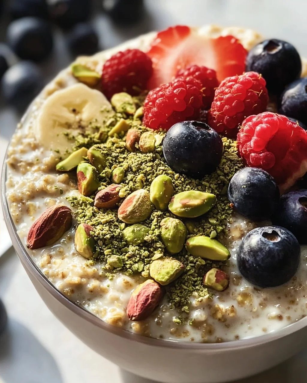 Leckere Pistachio Overnight Oats für einen gesunden Start!
