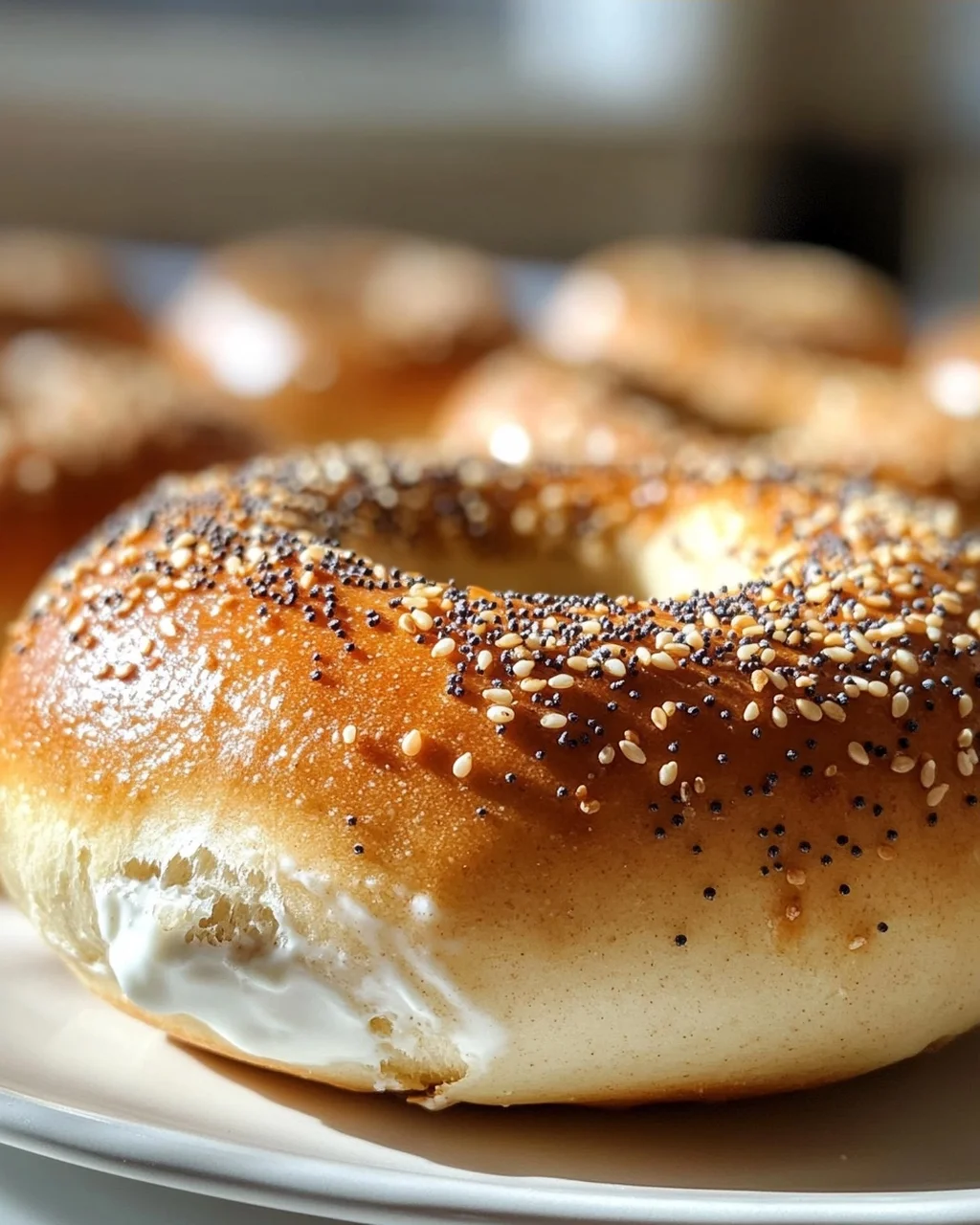 Leckere Protein-Bagels mit Griechischem Joghurt selber machen