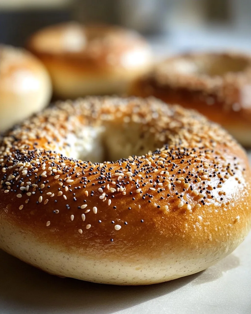 Leckere Protein-Bagels mit Griechischem Joghurt selber machen