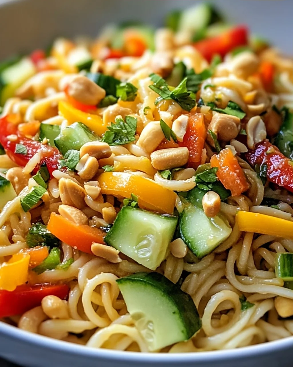 Limetten Crunch Nudelsalat – Frisch, knackig und lecker!