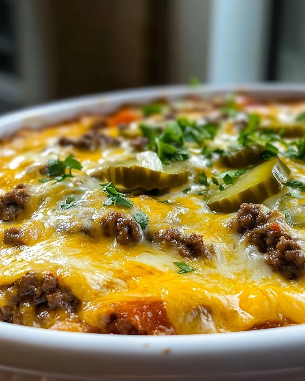 Low Carb Cheeseburger Auflauf: Herzhaft & Kohlenhydratarm