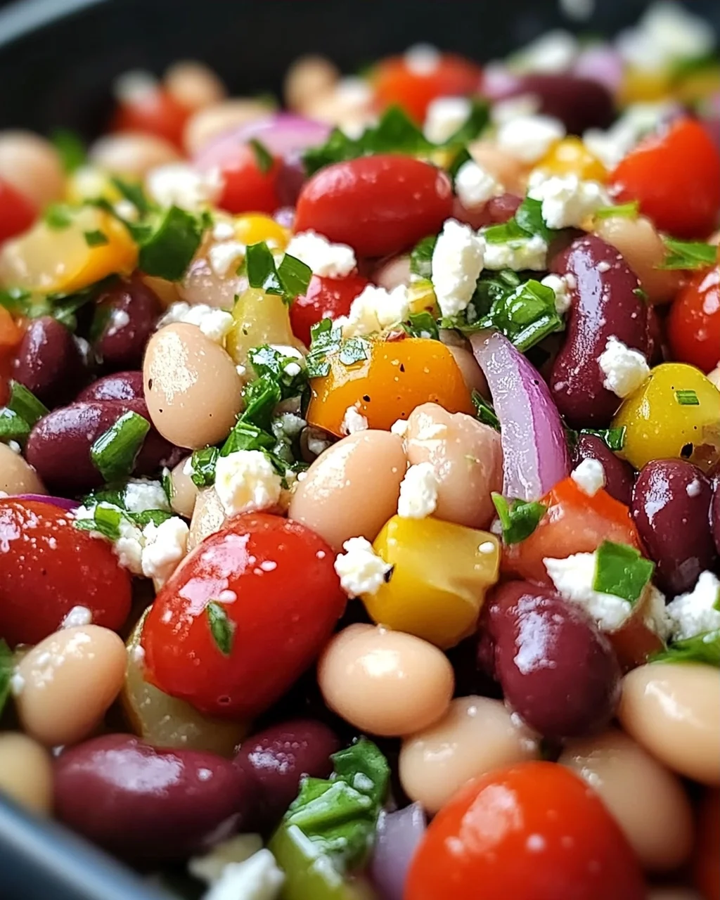 Mediterraner Bohnensalat