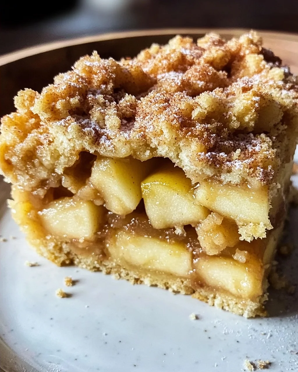 Omas blitzschneller Apfelkompott-Streuselkuchen