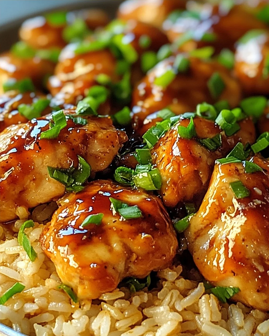 One Pan Honig BBQ Hähnchen mit Reis