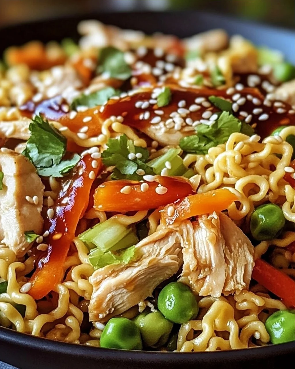 Ramen-Chinesischer Hähnchensalat