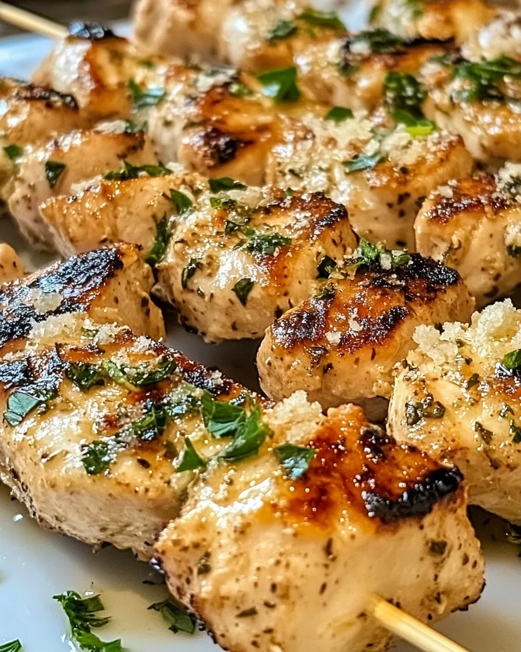 Ranch Knoblauch Parmesan Hähnchenspieße einfach selbst gemacht
