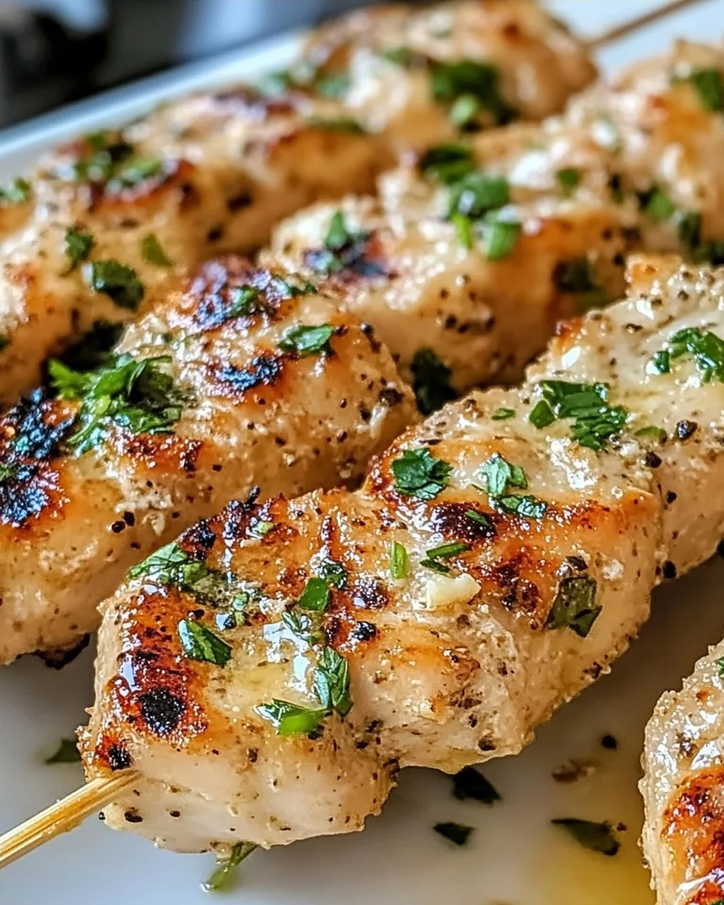 Ranch Knoblauch Parmesan Hähnchenspieße einfach selbst gemacht