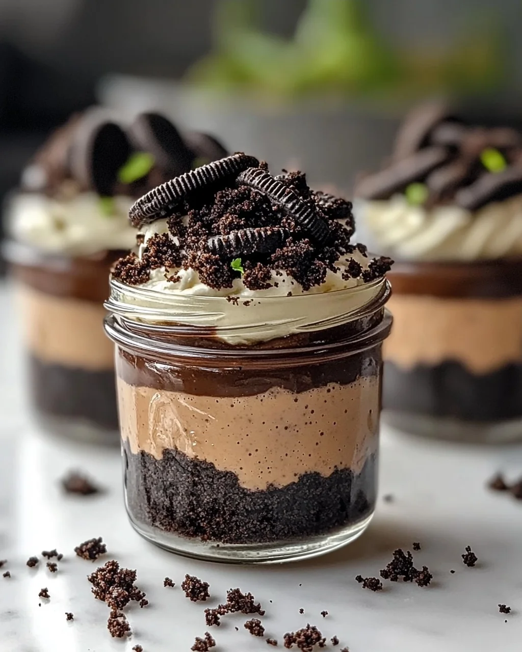 Rezept: Mini Oreo Dirt Cake Jars – Dein schnelles Dessert!