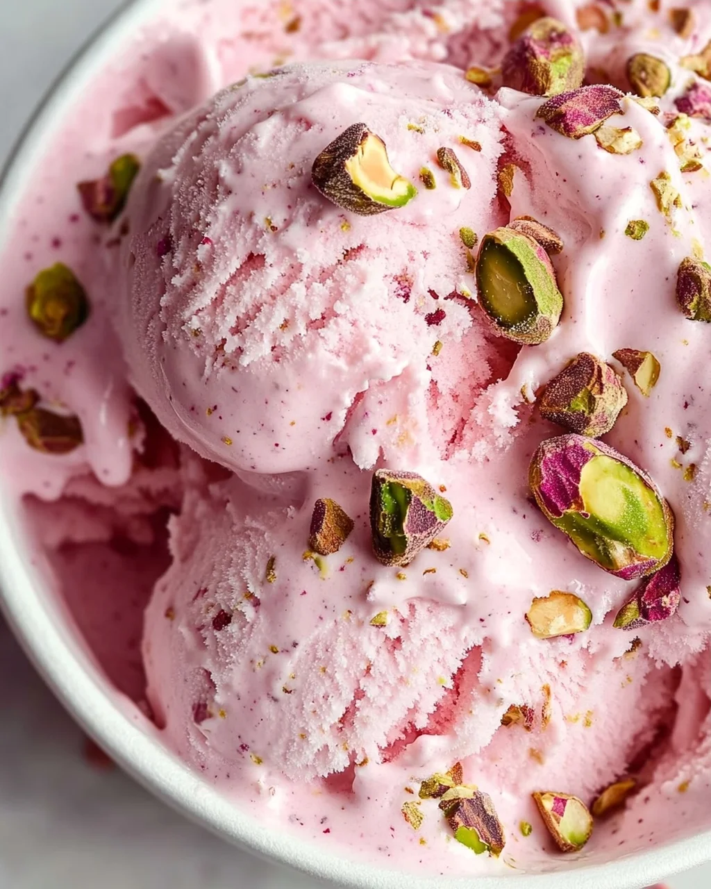 Rosen-Pistazien-Eis: Himmlisch cremig & einfach selbstgemacht!