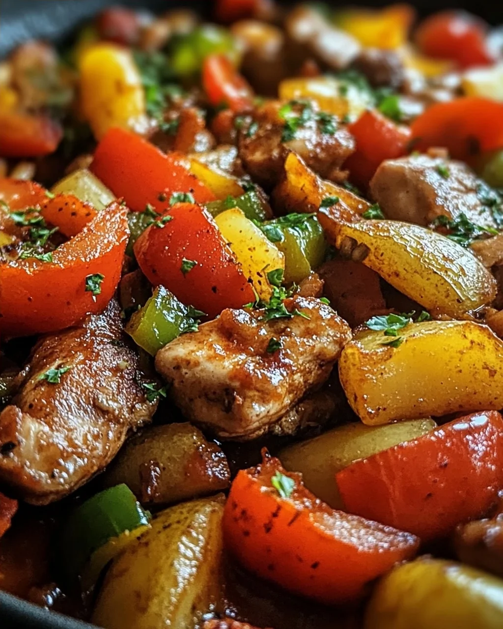 Schaschlik-Topf aus dem Ofen