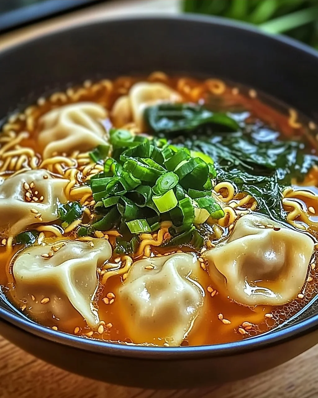 Teigtaschen Ramen Schüssel für perfekten Genuss