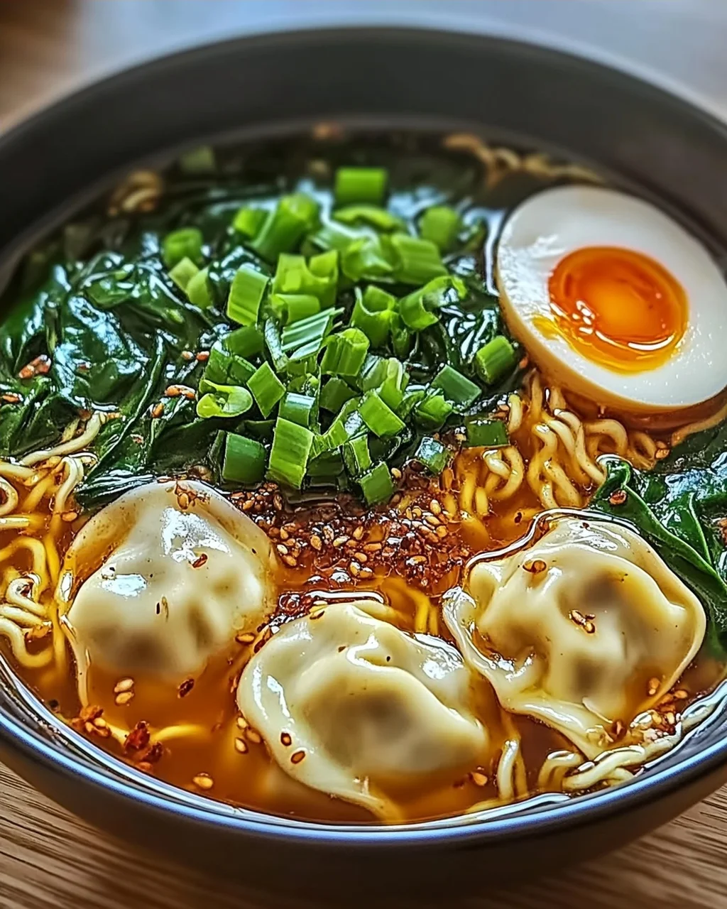 Teigtaschen Ramen Schüssel für perfekten Genuss