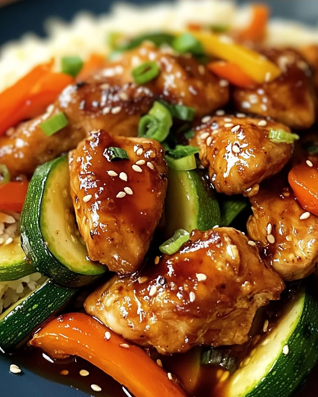 Teriyaki-Hähnchen mit Gemüse