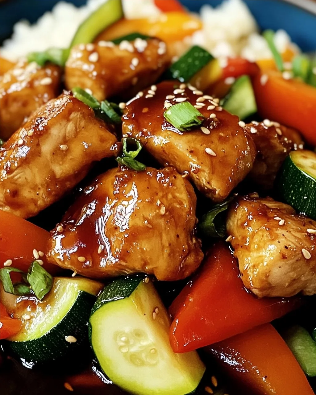 Teriyaki-Hähnchen mit Gemüse