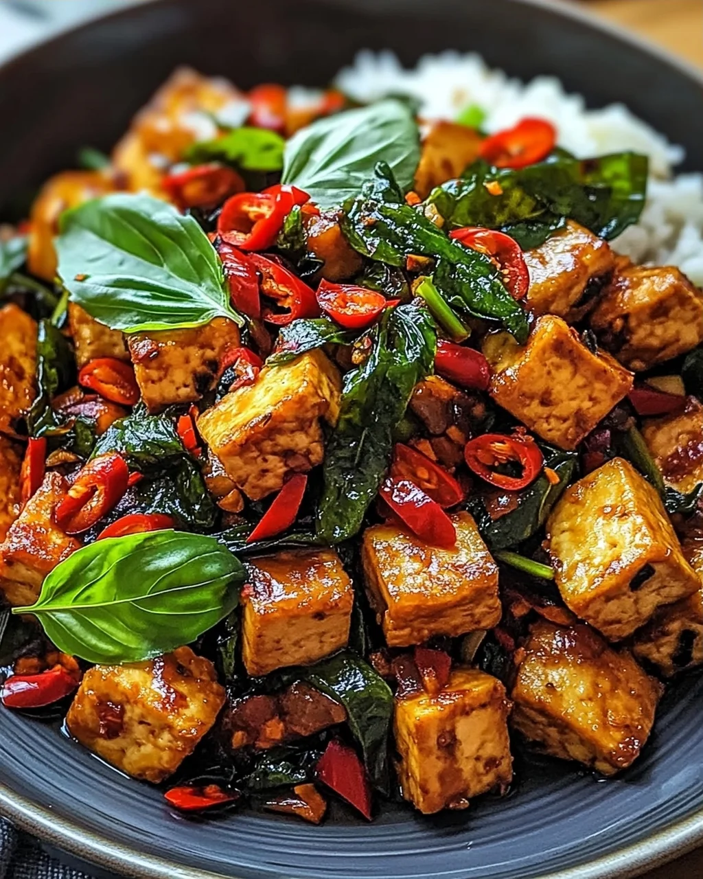 Thai-Basilikum-Tofu: Schnelles Wok-Rezept entdecken