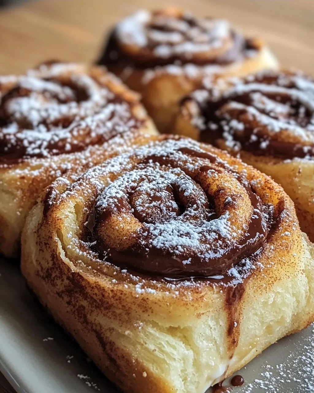 Toast Rolls mit Nutella und Zimt