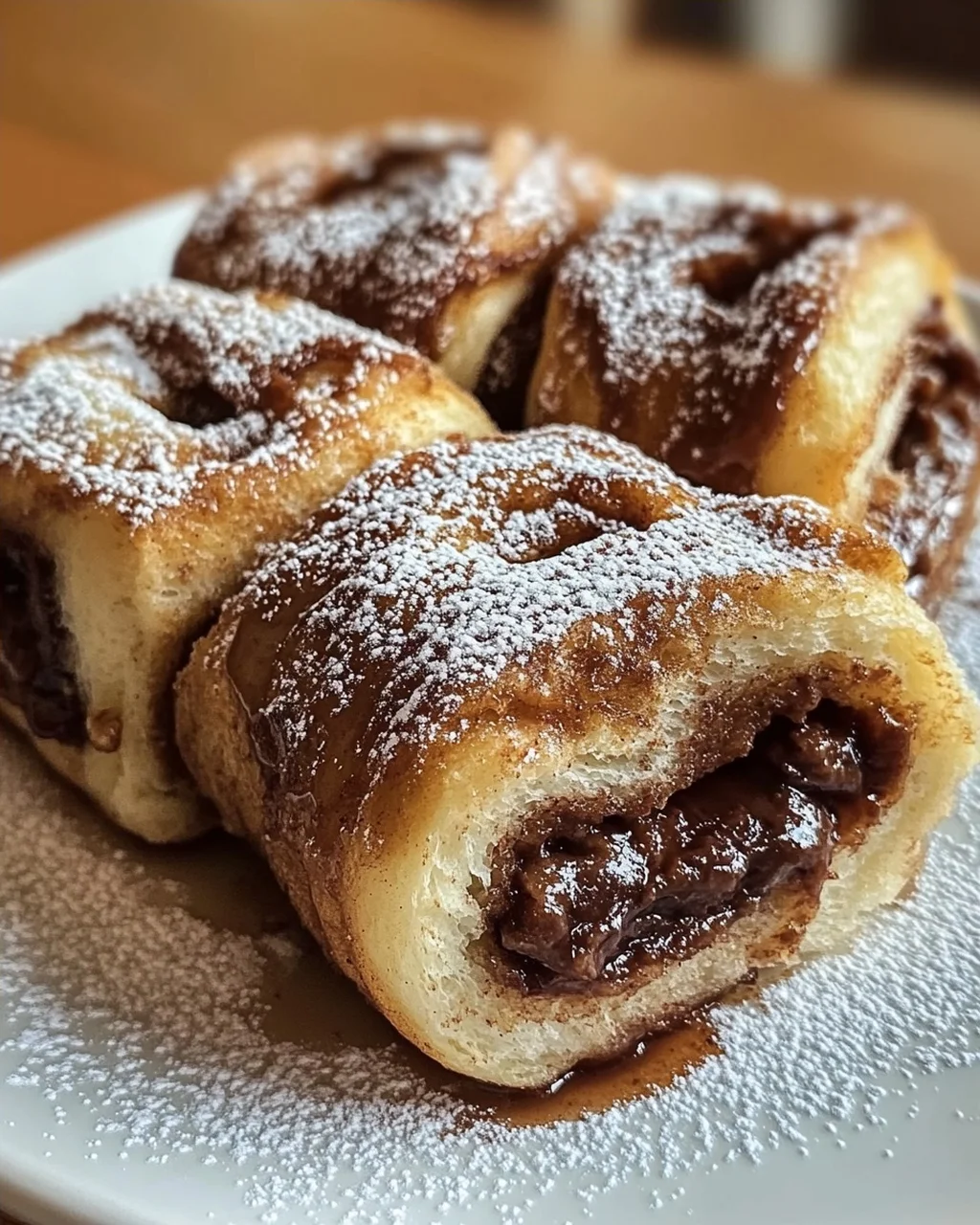 Toast Rolls mit Nutella und Zimt